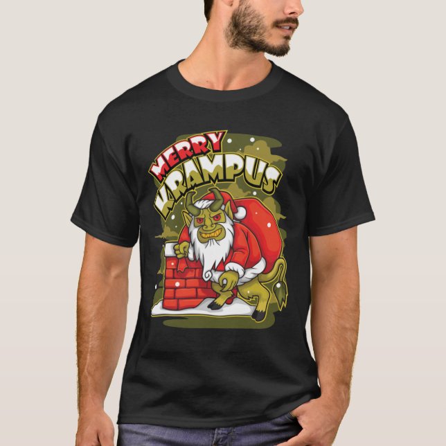 Merry Christmas Krampus Xmas Joke Classic T-Shirt (Front)