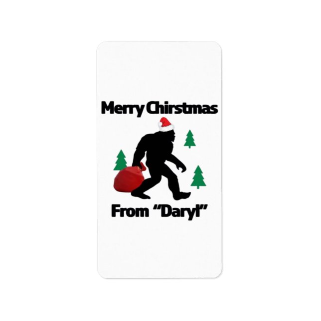 Merry Christmas  Label (Front)