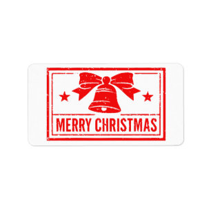 Merry Christmas Label