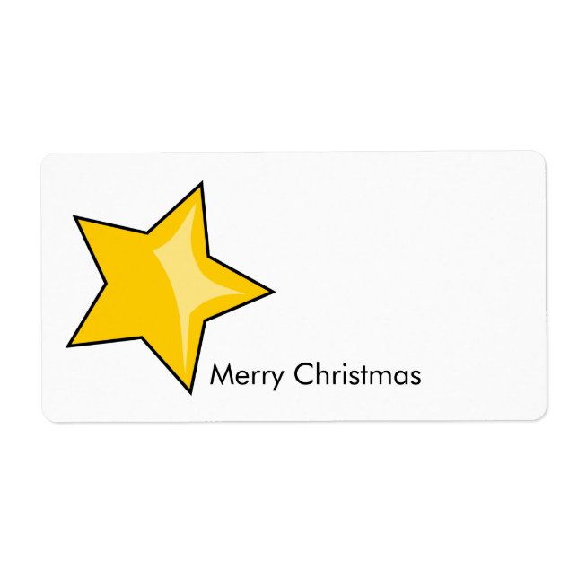 Merry Christmas Label (Front)