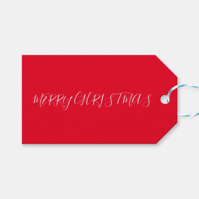 MERRY CHRISTMAS Label (Front (Horizontal))
