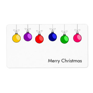 Merry Christmas Label