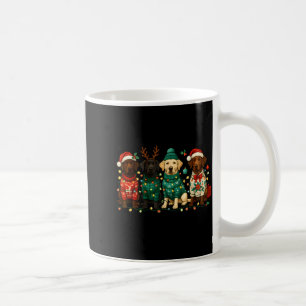 Merry Christmas Labrador Dog Retro Xmas Puppy Men  Coffee Mug
