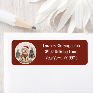 Merry Christmas Labrador Retriever Puppy