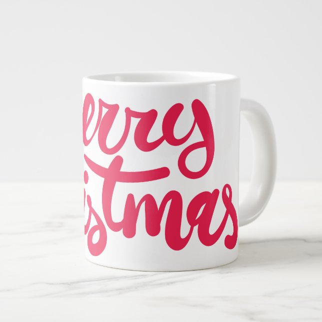 Merry christmas large coffee mug (Front Right)