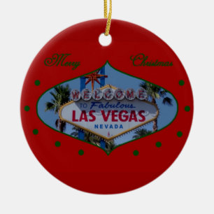 Merry Christmas Las Vegas Ornament