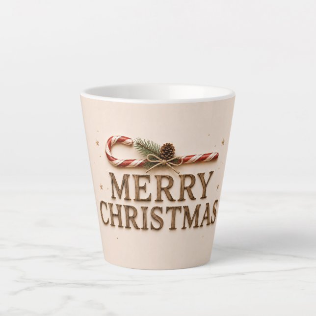MERRY CHRISTMAS LATTE MUG (Front)
