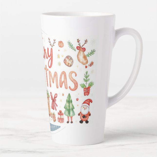 Merry christmas Latte Mug (Right)