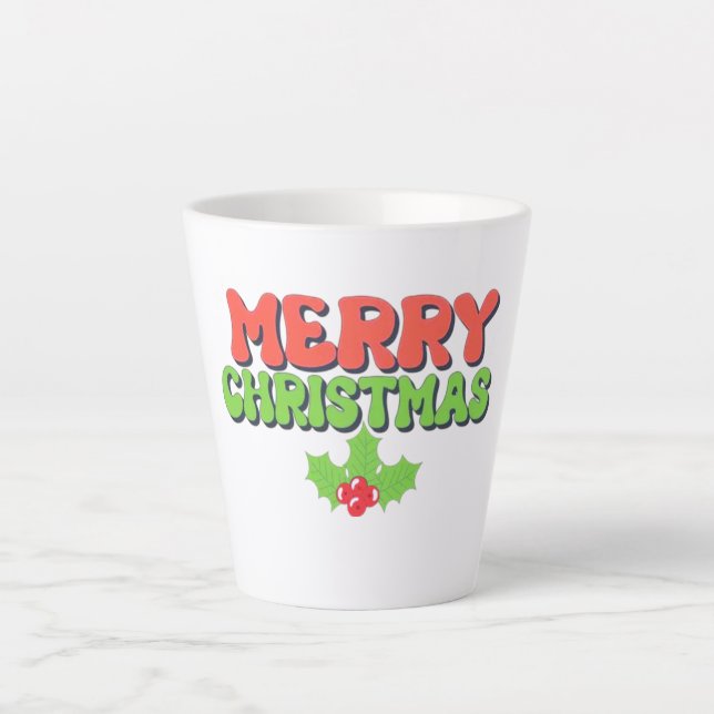 Merry Christmas Latte Mug (Front)