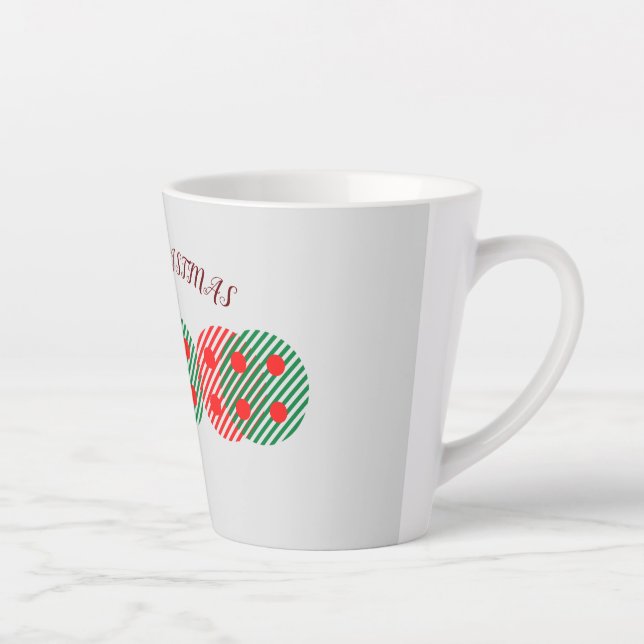 Merry Christmas Latte Mug (Right)