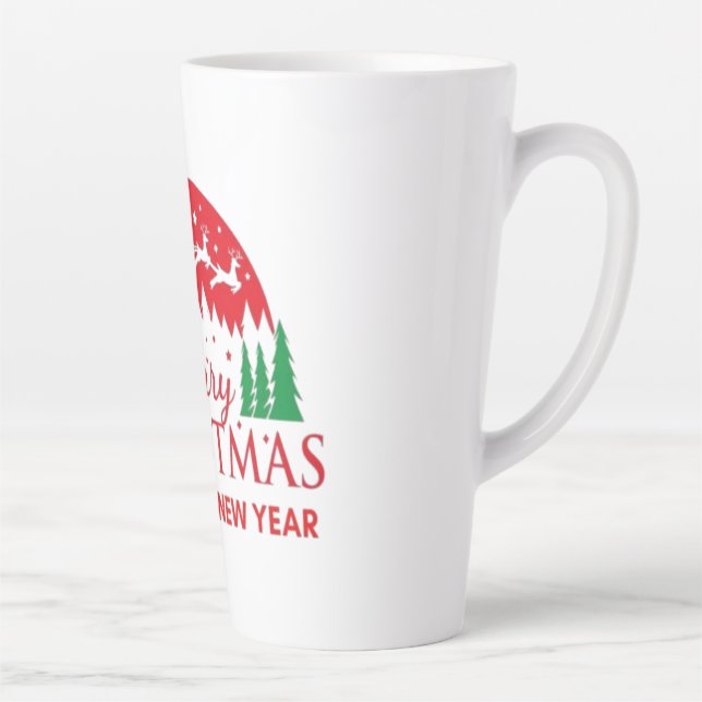 Merry Christmas  Latte Mug (Right)