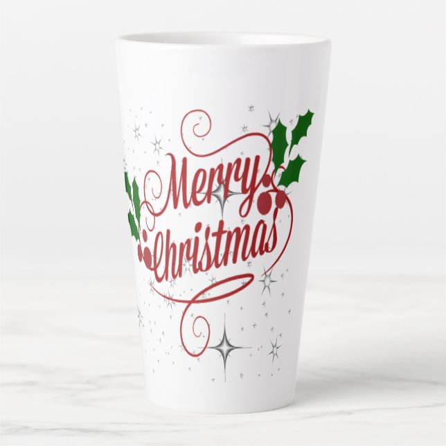 Merry Christmas Latte Mug (Front)