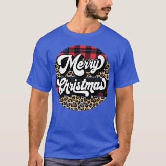 Merry Christmas Leopard Family Group Christmas Par T-Shirt