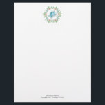 Merry Christmas Letter Stationery Beachy<br><div class="desc">Add a coastal twist to your holiday greetings with this festive beach Christmas letterhead featuring a charming watercolor sea turtle design. Perfect for Christmas letter paper, invitations, and seasonal well-wishes, this holiday letterhead template combines the warmth of the season with beachy vibes. These editable Christmas letter templates allow you to...</div>