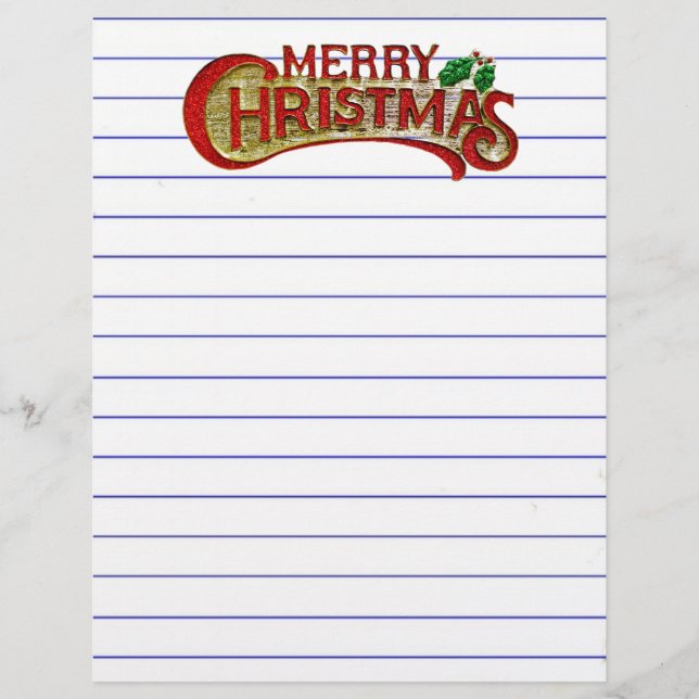 Merry Christmas Letterhead (Front)