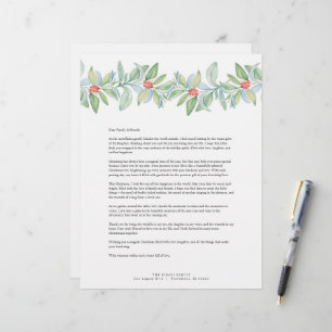 Merry Christmas Letters Template Letterhead