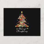 Merry Christmas Library Tree Book Reading Lover Li Postcard<br><div class="desc">This is a great gift for your family,  friends during Hanukkah holiday. They will be happy to receive this gift from you during Hanukkah holiday.</div>