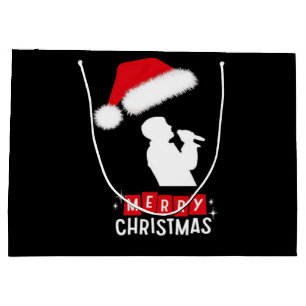 Merry Christmas Library Tree Large Gift Bag