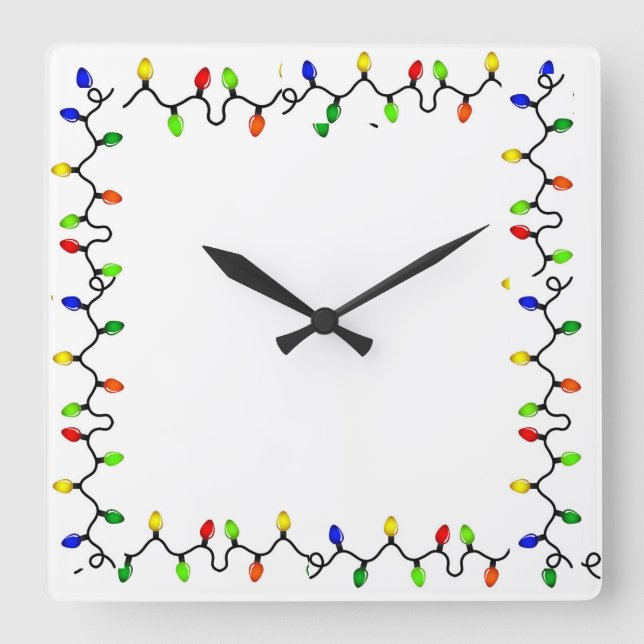 **MERRY CHRISTMAS LIGHTS** CLOCK (Front)