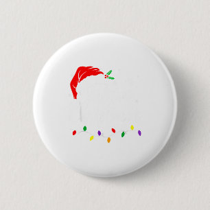 Merry Christmas Lights Red Santa Hat Xmas Family M 2 Inch Round Button