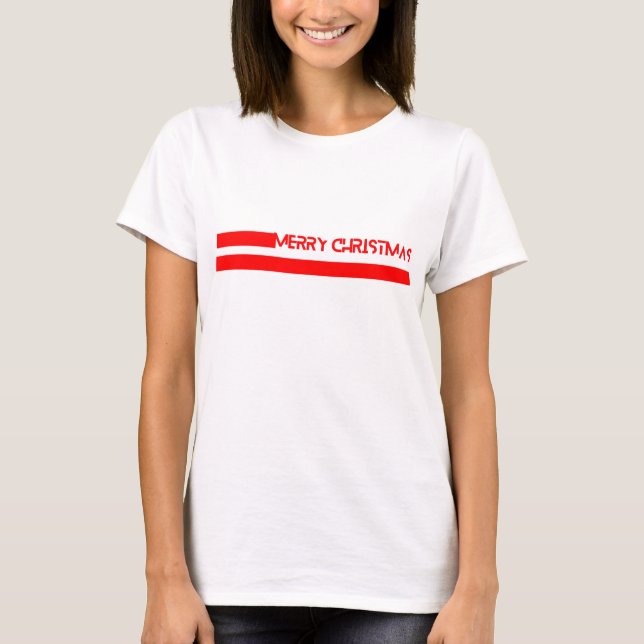 MERRY CHRISTMAS LINES T-Shirt (Front)