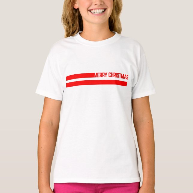 merry christmas lines T-Shirt (Front)