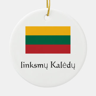 Merry Christmas Lithuania Ornament