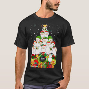 Merry Christmas Llama Alpaca Tree Xmas Llamas T-Shirt