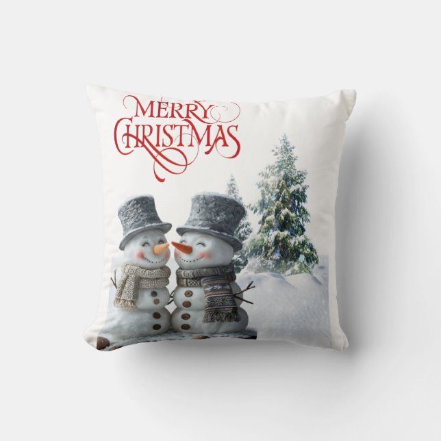 Merry Christmas lll  Throw Pillow (Front)