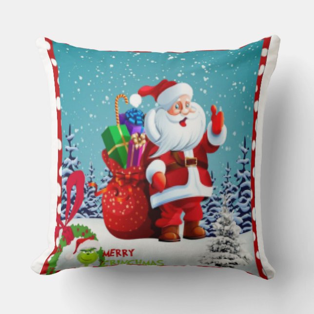 Merry Christmas llll  Throw Pillow (Front)