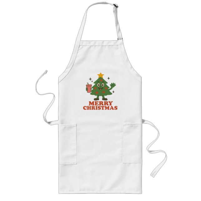 Merry Christmas  Long Apron (Front)