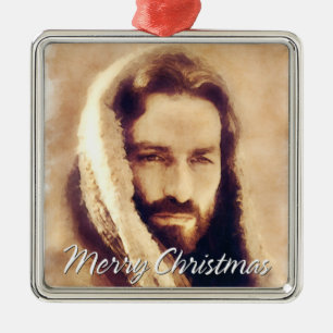 Merry Christmas Love Jesus Ornament