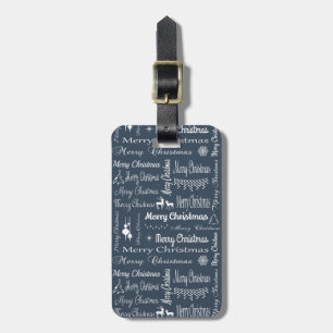 Merry Christmas Luggage Tag