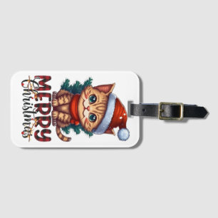 Merry Christmas Luggage Tag
