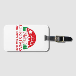 Merry Christmas Luggage Tag