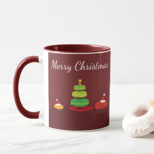 Merry Christmas Macarons   Mug