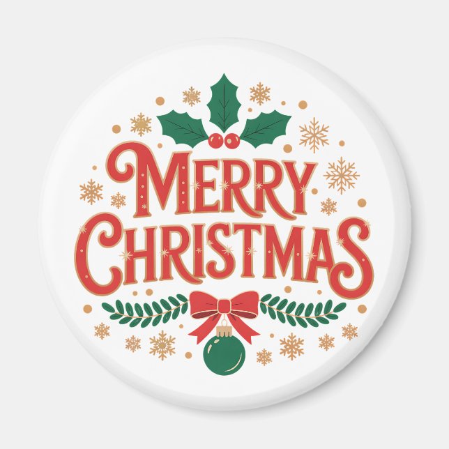 Merry Christmas Magnet (Front)