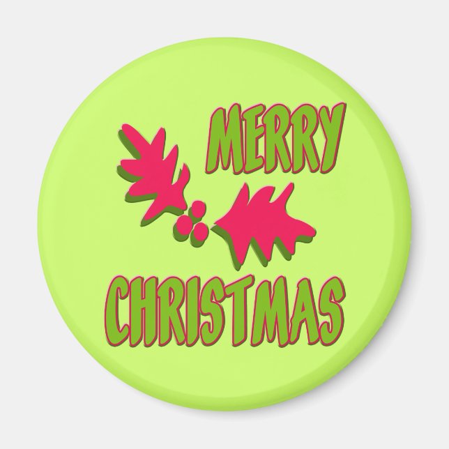Merry Christmas Magnet (Front)