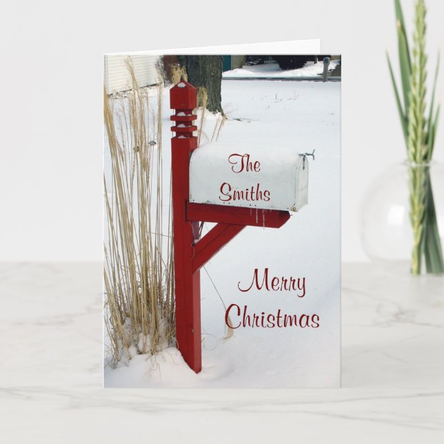 Merry Christmas Mailbox Card (Front)