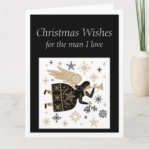 Merry Christmas Man I love Special Angel Card