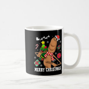 Merry Christmas Marcus The Worm Funny Unhinged Mem Coffee Mug
