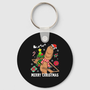 Merry Christmas Marcus The Worm Funny Unhinged Mem Keychain