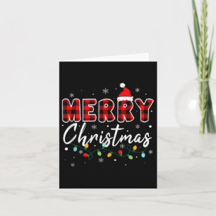 Merry Christmas Matching Family Pajamas Santa Holi Card