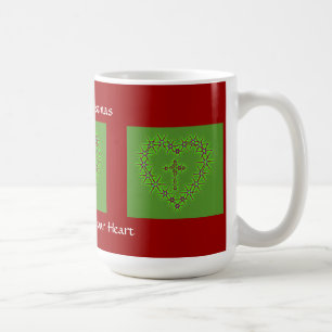 MERRY CHRISTMAS MAY JESUS LIVE IN YOUR HEART COFFEE MUG