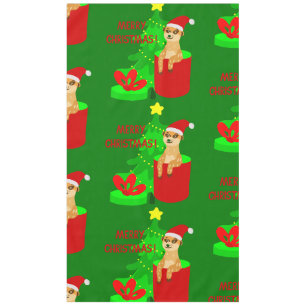 merry christmas meerkat santa funny tablecloth