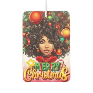 Merry Christmas Melanin Women Black Girl Magic Mrs Air Freshener