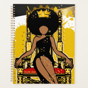 Merry Christmas Melanin Women Black Girl Magic Planner