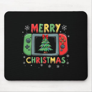 Merry Christmas Men Boys Kids Gaming Gamer Xmas Fu Mouse Pad