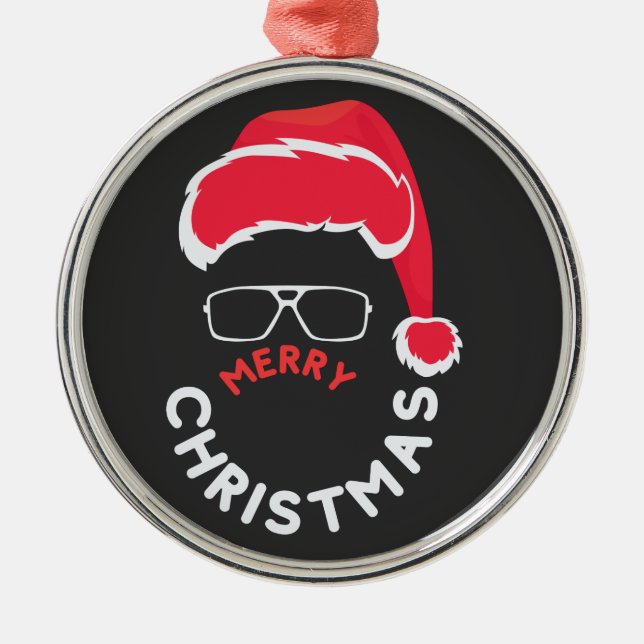 Merry Christmas, Merry & Bright             Metal Ornament (Front)