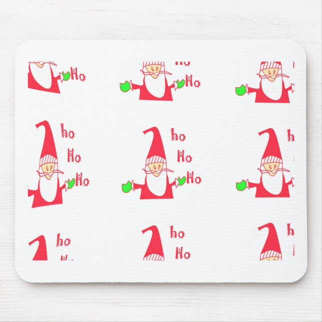 Merry Christmas Merry Christmas Funny Santa Hohoho Mouse Pad (Front)